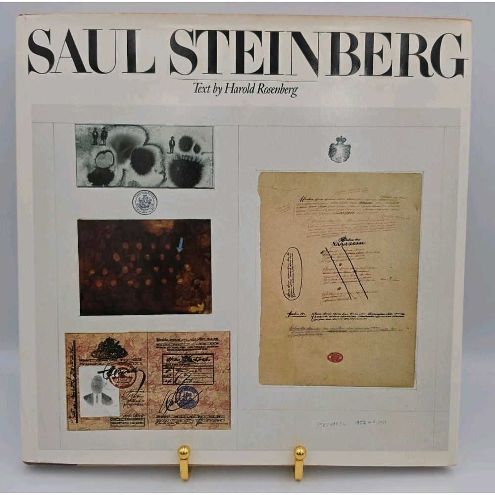 SAUL STEINBERG by Harold Rosenberg 1978 Hardcover FIRST EDITION 2nd Print Good